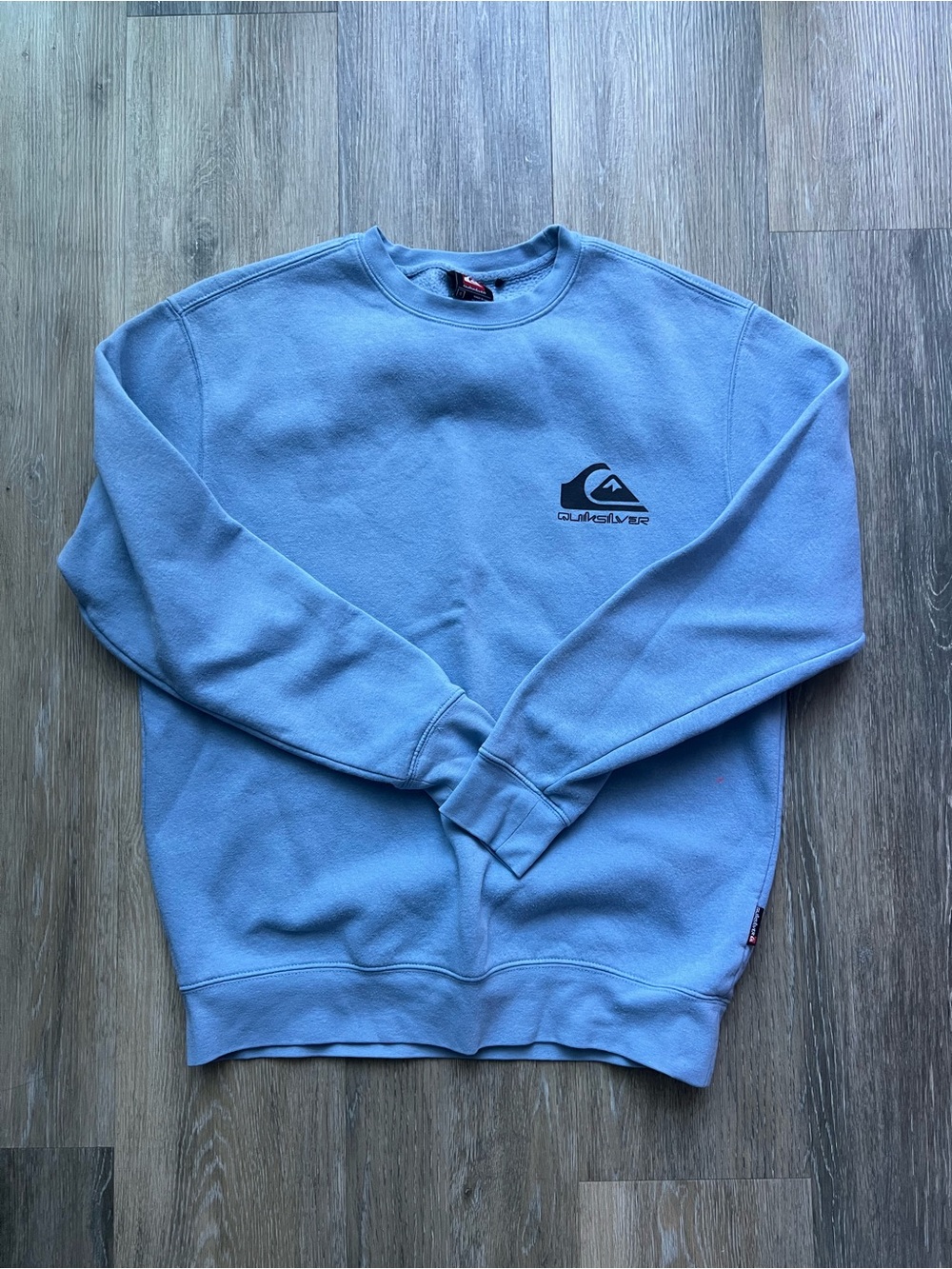 Quiksilver Men's Sky Blue Crewneck Sweatshirt with Logo